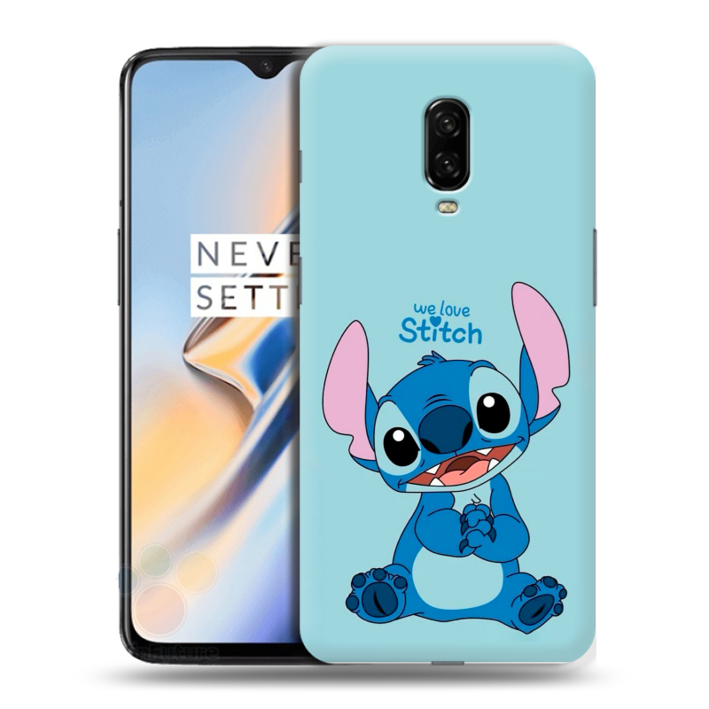 Силиконовый чехол на OnePlus 6T с принтом Лило и Стич Силиконовый чехол на OnePlus 6T с принтом Лило и Стич