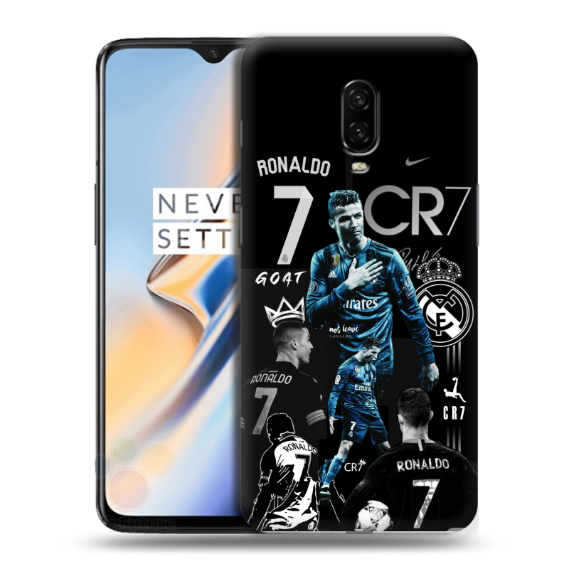 Пластиковый чехол на OnePlus 6T с принтом Реал Роналдо Пластиковый чехол на OnePlus 6T с принтом Реал Роналдо