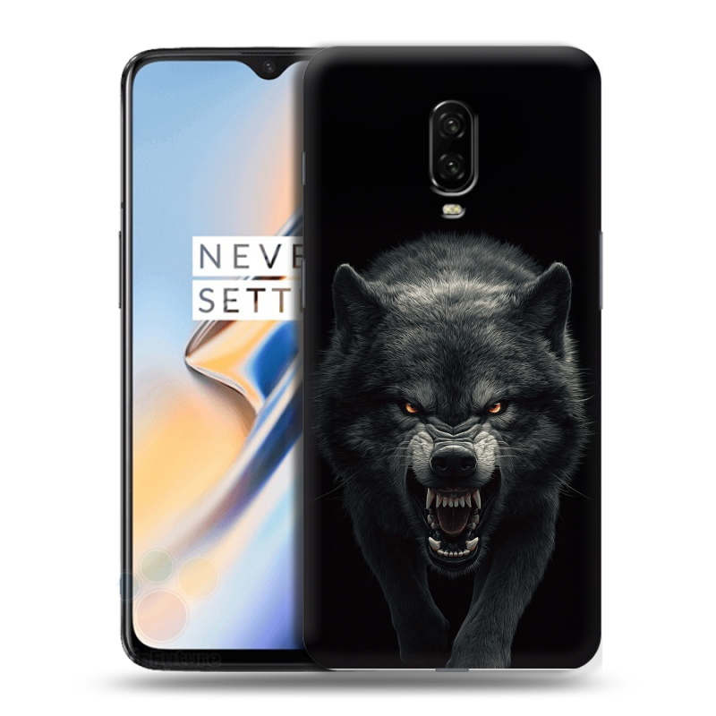 Пластиковый чехол на OnePlus 6T с принтом Волк Пластиковый чехол на OnePlus 6T с принтом Волк