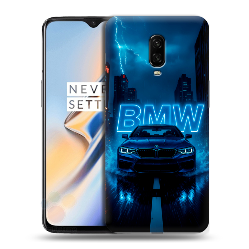Пластиковый чехол на OnePlus 6T с принтом BMW БМВ Пластиковый чехол на OnePlus 6T с принтом BMW БМВ
