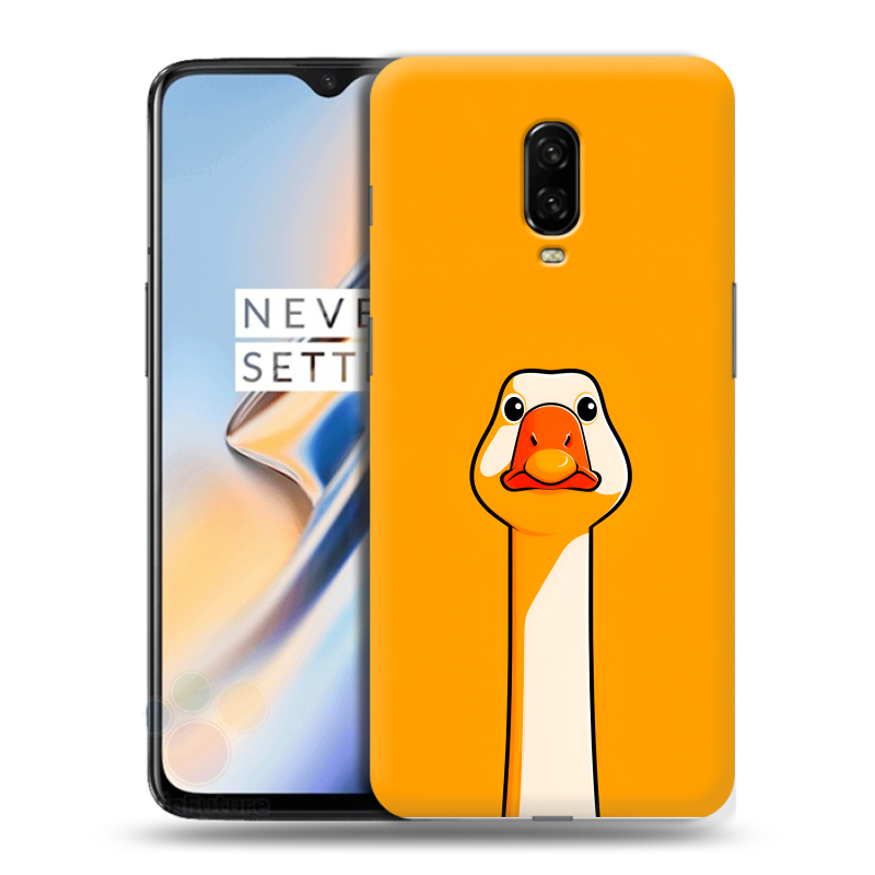 Силиконовый чехол на OnePlus 6T с принтом Смешная утка Силиконовый чехол на OnePlus 6T с принтом Смешная утка