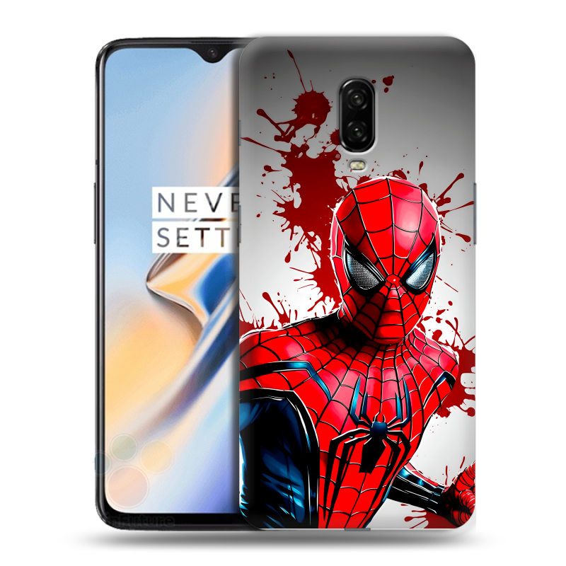 Пластиковый чехол на OnePlus 6T с принтом Spiderman Человек паук Пластиковый чехол на OnePlus 6T с принтом Spiderman Человек паук