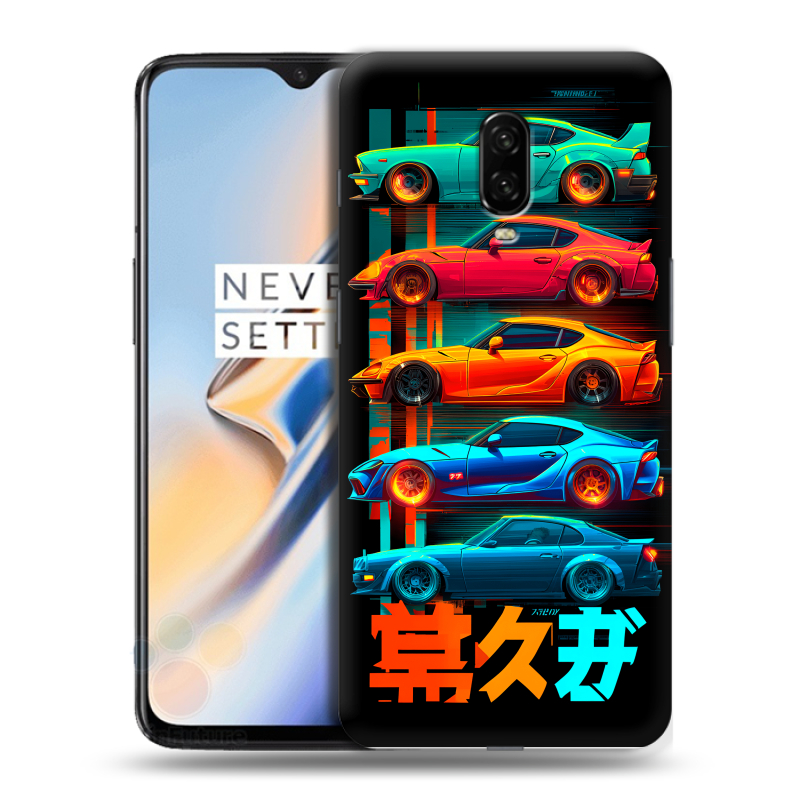 Пластиковый чехол на OnePlus 6T с принтом машины тачки Пластиковый чехол на OnePlus 6T с принтом машины тачки