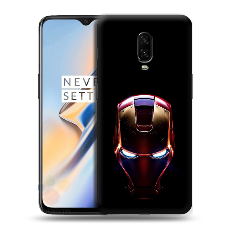 Силиконовый чехол на OnePlus 6T с принтом IronMan Железный человек Силиконовый чехол на OnePlus 6T с принтом IronMan Железный человек