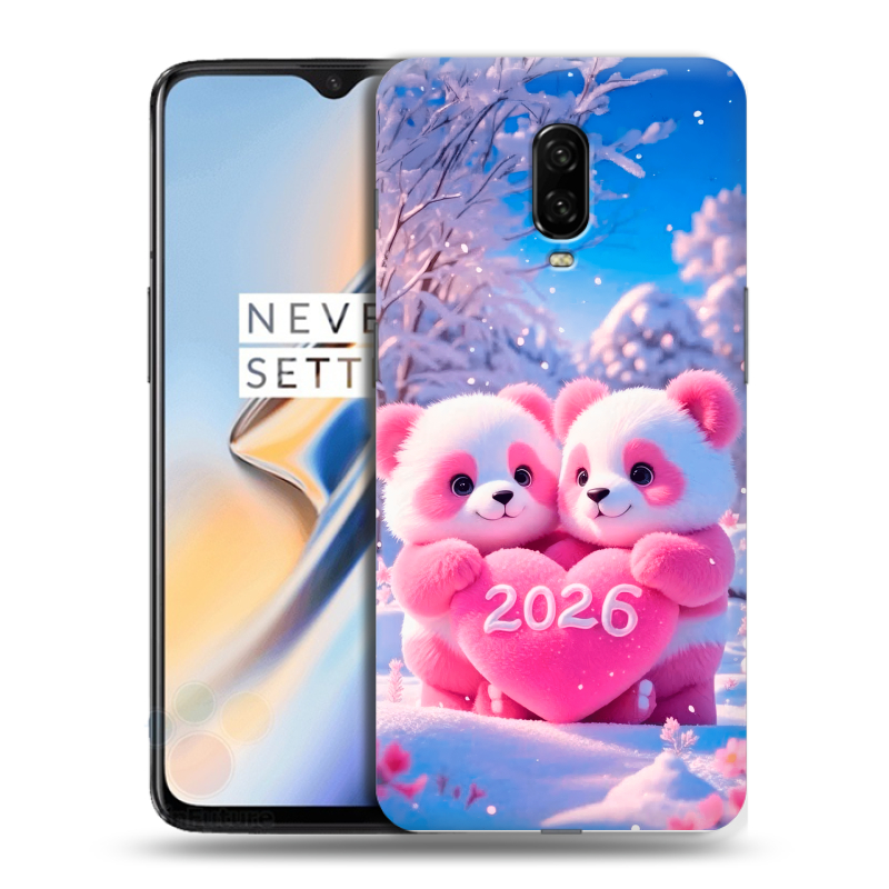 Силиконовый чехол на OnePlus 6T с принтом Новый год Силиконовый чехол на OnePlus 6T с принтом Новый год