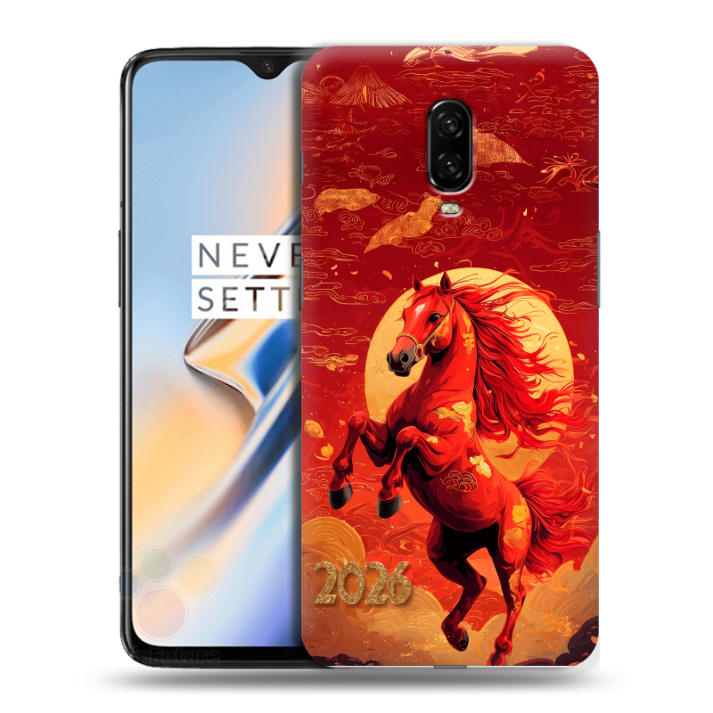 Силиконовый чехол на OnePlus 6T с принтом Новый год Силиконовый чехол на OnePlus 6T с принтом Новый год