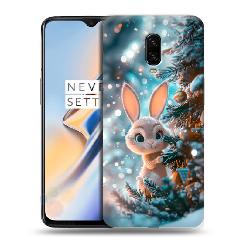 Пластиковый чехол на OnePlus 6T с принтом Новый год Пластиковый чехол на OnePlus 6T с принтом Новый год