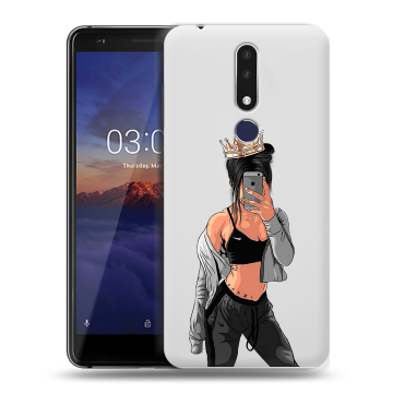 Силиконовый чехол на Nokia 3.1 Plus с принтом Женские принты