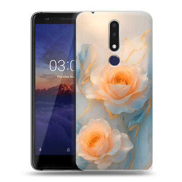 Силиконовый чехол на Nokia 3.1 Plus с принтом Женский