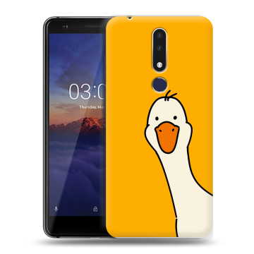 Силиконовый чехол на Nokia 3.1 Plus с принтом Утка