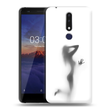 Силиконовый чехол на Nokia 3.1 Plus с принтом Силуэт Силиконовый чехол на Nokia 3.1 Plus с принтом Силуэт