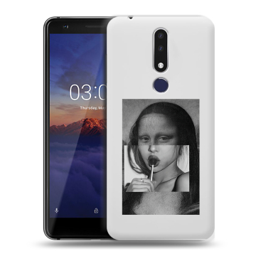 Силиконовый чехол на Nokia 3.1 Plus с принтом Мона Лиза