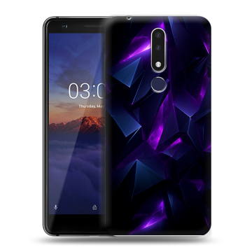 Силиконовый чехол на Nokia 3.1 Plus с принтом Абстракиция Силиконовый чехол на Nokia 3.1 Plus с принтом Абстракиция