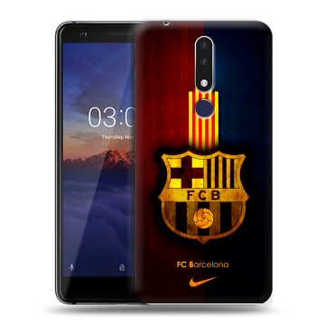 Силиконовый чехол на Nokia 3.1 Plus с принтом Барселона Barcelona Силиконовый чехол на Nokia 3.1 Plus с принтом Барселона Barcelona