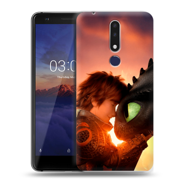 Силиконовый чехол на Nokia 3.1 Plus с принтом Как приручить дракона