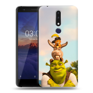Силиконовый чехол на Nokia 3.1 Plus с принтом Шрек Shrek Силиконовый чехол на Nokia 3.1 Plus с принтом Шрек Shrek