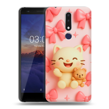 Силиконовый чехол на Nokia 3.1 Plus с принтом для девочек