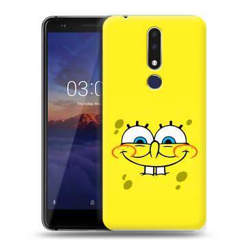 Силиконовый чехол на Nokia 3.1 Plus с принтом спанчбоб спанч боб Силиконовый чехол на Nokia 3.1 Plus с принтом спанчбоб спанч боб