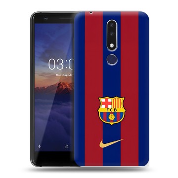 Силиконовый чехол на Nokia 3.1 Plus с принтом Барселона Barcelona