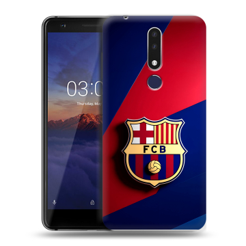 Силиконовый чехол на Nokia 3.1 Plus с принтом Барселона Barcelona