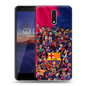 Силиконовый чехол на Nokia 3.1 Plus с принтом Барселона Barcelona Силиконовый чехол на Nokia 3.1 Plus с принтом Барселона Barcelona