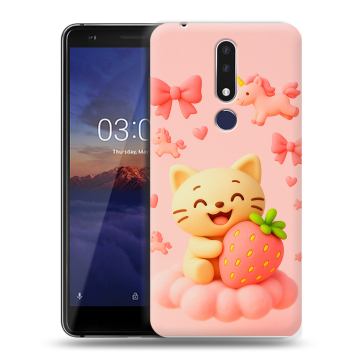 Силиконовый чехол на Nokia 3.1 Plus с принтом для девочек