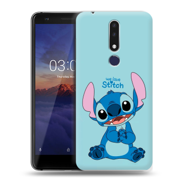 Силиконовый чехол на Nokia 3.1 Plus с принтом Лило и Стич Силиконовый чехол на Nokia 3.1 Plus с принтом Лило и Стич