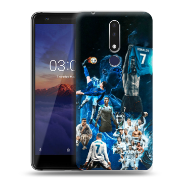 Силиконовый чехол на Nokia 3.1 Plus с принтом Реал Роналдо Силиконовый чехол на Nokia 3.1 Plus с принтом Реал Роналдо