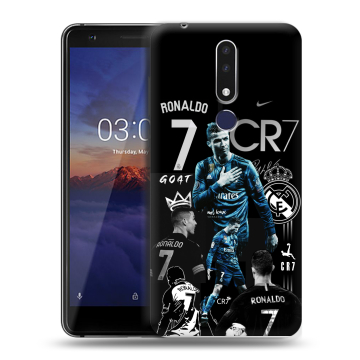 Силиконовый чехол на Nokia 3.1 Plus с принтом Реал Роналдо Силиконовый чехол на Nokia 3.1 Plus с принтом Реал Роналдо