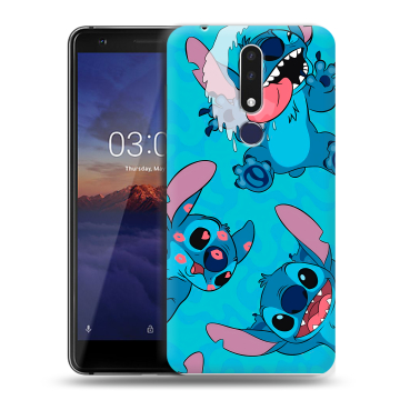 Силиконовый чехол на Nokia 3.1 Plus с принтом Лило и Стич Силиконовый чехол на Nokia 3.1 Plus с принтом Лило и Стич