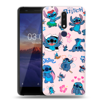Силиконовый чехол на Nokia 3.1 Plus с принтом Лило и Стич