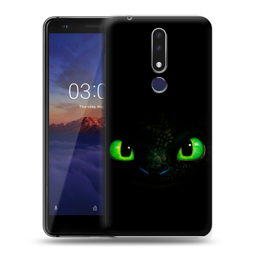 Силиконовый чехол на Nokia 3.1 Plus с принтом Как приручить дракона