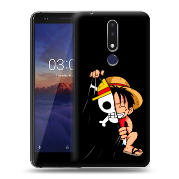 Силиконовый чехол на Nokia 3.1 Plus с принтом One Piece Ван Пис Силиконовый чехол на Nokia 3.1 Plus с принтом One Piece Ван Пис