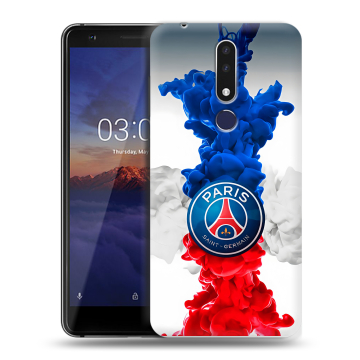 Силиконовый чехол на Nokia 3.1 Plus с принтом PSG ПСЖ Силиконовый чехол на Nokia 3.1 Plus с принтом PSG ПСЖ