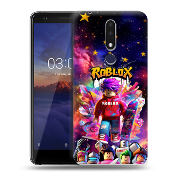 Силиконовый чехол на Nokia 3.1 Plus с принтом Roblox Роблокс Силиконовый чехол на Nokia 3.1 Plus с принтом Roblox Роблокс