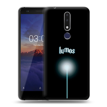 Силиконовый чехол на Nokia 3.1 Plus с принтом Harry Potter Гарри Поттер