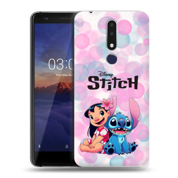 Силиконовый чехол на Nokia 3.1 Plus с принтом Лило и Стич