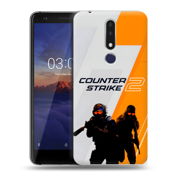 Силиконовый чехол на Nokia 3.1 Plus с принтом Counter Strike