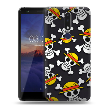Силиконовый чехол на Nokia 3.1 Plus с принтом One Piece Ван Пис Силиконовый чехол на Nokia 3.1 Plus с принтом One Piece Ван Пис