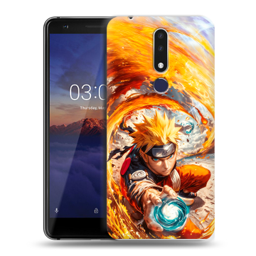 Силиконовый чехол на Nokia 3.1 Plus с принтом Аниме Наруто Naruto
