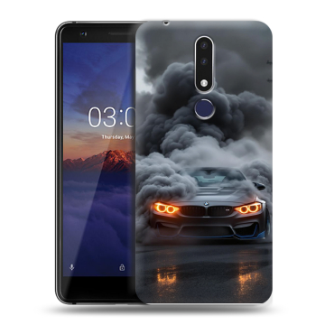 Силиконовый чехол на Nokia 3.1 Plus с принтом BMW БМВ Силиконовый чехол на Nokia 3.1 Plus с принтом BMW БМВ