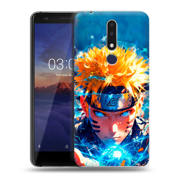 Силиконовый чехол на Nokia 3.1 Plus с принтом Аниме Наруто Naruto