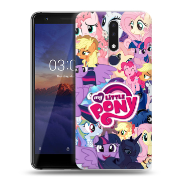 Силиконовый чехол на Nokia 3.1 Plus с принтом My little pony Дружба чудо Силиконовый чехол на Nokia 3.1 Plus с принтом My little pony Дружба чудо