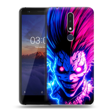 Силиконовый чехол на Nokia 3.1 Plus с принтом Death note Тетрадь смерти Силиконовый чехол на Nokia 3.1 Plus с принтом Death note Тетрадь смерти
