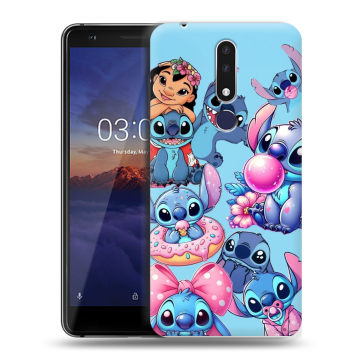 Силиконовый чехол на Nokia 3.1 Plus с принтом Лило и Стич Силиконовый чехол на Nokia 3.1 Plus с принтом Лило и Стич