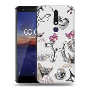 Силиконовый чехол на Nokia 3.1 Plus с принтом Y2K