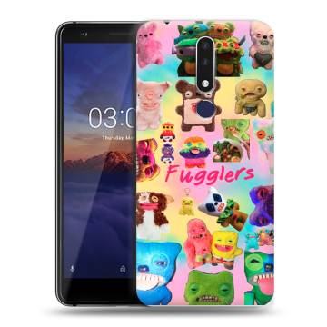 Силиконовый чехол на Nokia 3.1 Plus с принтом Флагер Fuggler Силиконовый чехол на Nokia 3.1 Plus с принтом Флагер Fuggler