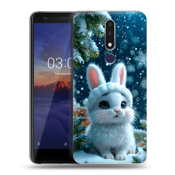 Силиконовый чехол на Nokia 3.1 Plus с принтом Новый год Силиконовый чехол на Nokia 3.1 Plus с принтом Новый год