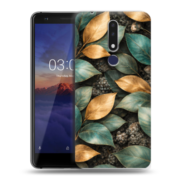 Силиконовый чехол на Nokia 3.1 Plus с принтом женский