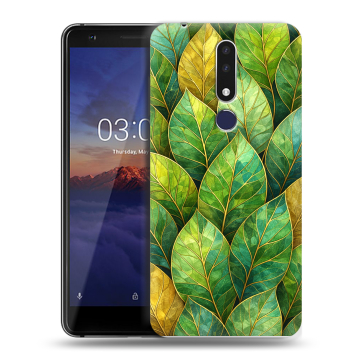 Силиконовый чехол на Nokia 3.1 Plus с принтом женский